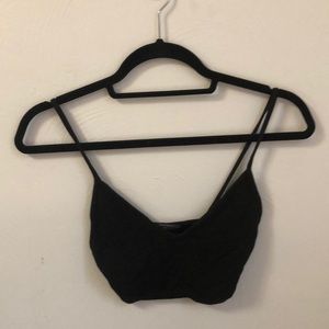 Black crop top/bra